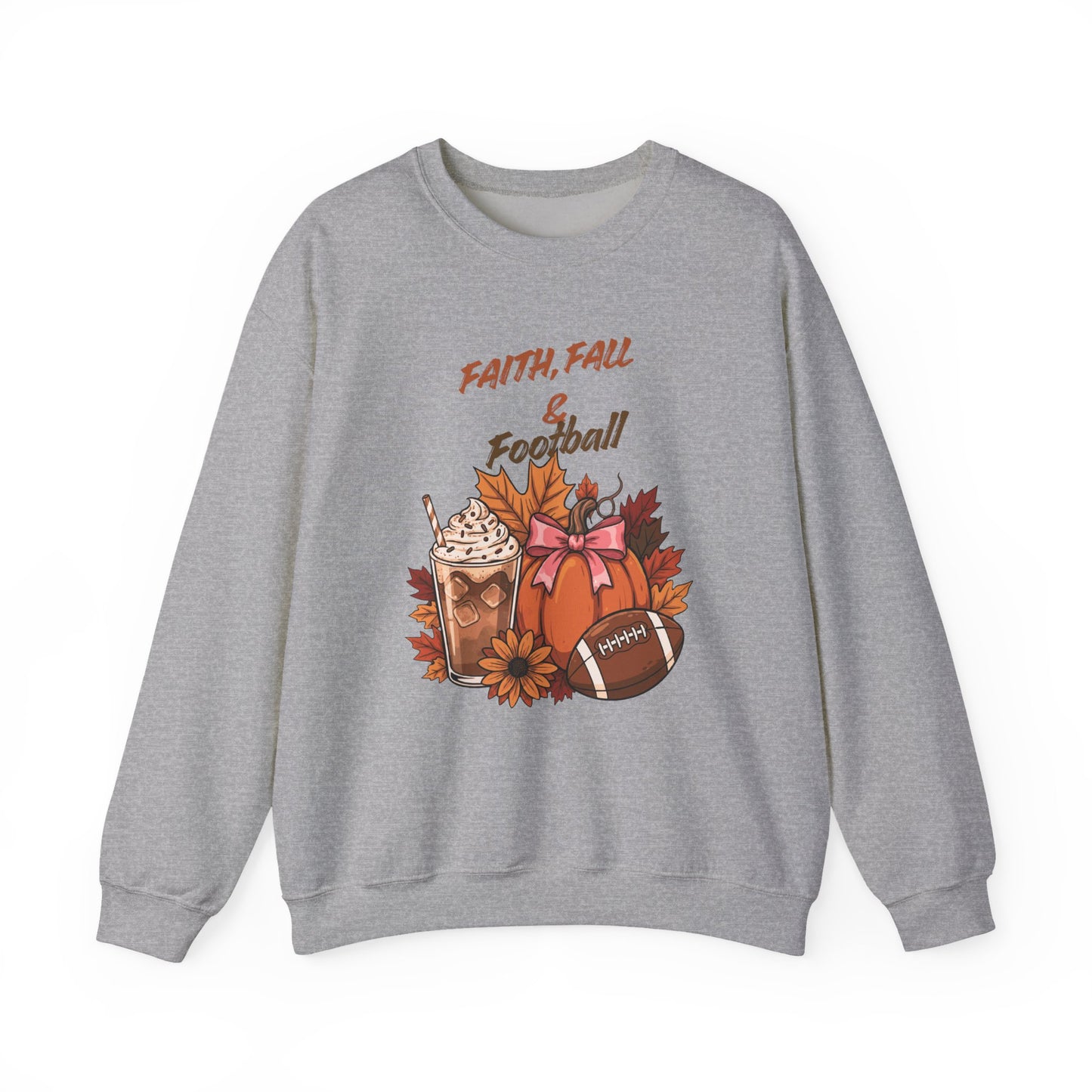 Fall Faith & Football Crewneck Sweatshirt