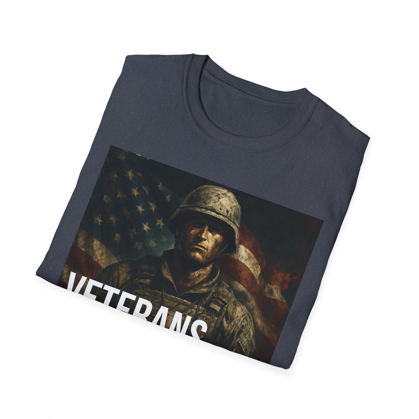 Veterans Before Politics Unisex Softstyle T-Shirt, Military Apparel, Veteran Pride Tee, Unisex Graphic Tee, Patriotic Gift