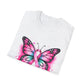 Breast Cancer Awareness Butterfly T-Shirt, Supportive Tee, Unisex Personalized Apparel, Comfort Fit for Awareness Events, Gift for Survivors