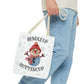 Holiday Snowman Tote Bag — “Bundle Up Buttercup” Christmas Market Tote