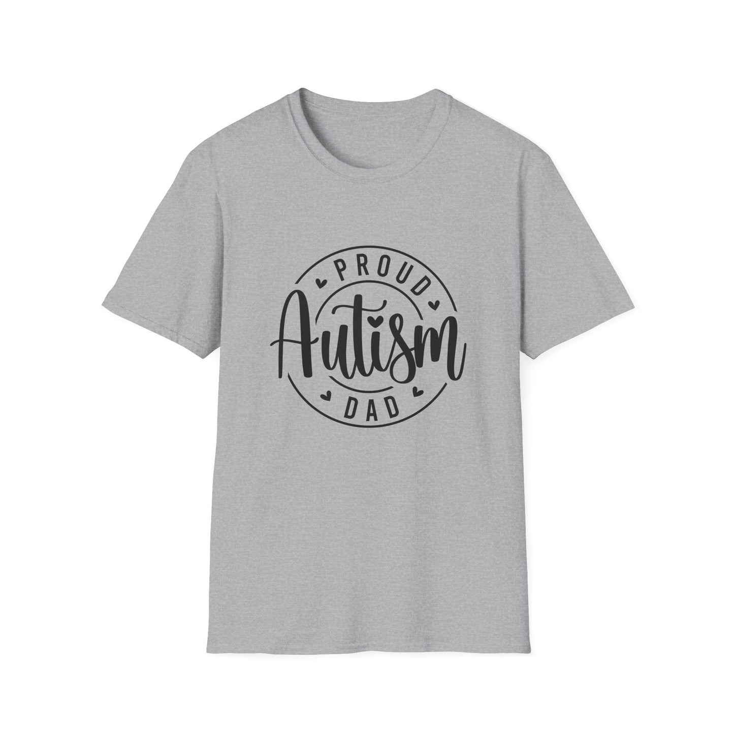 Proud Autism Dad T-Shirt | Unisex Softstyle Tee, Gift for Dads, Autism Awareness Apparel, Family Day, Special Needs Clothing