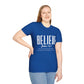 Inspirational T-Shirt: Believe John 14:1, Christian Gift, Faith Apparel, Motivational Tee, Religious Shirt