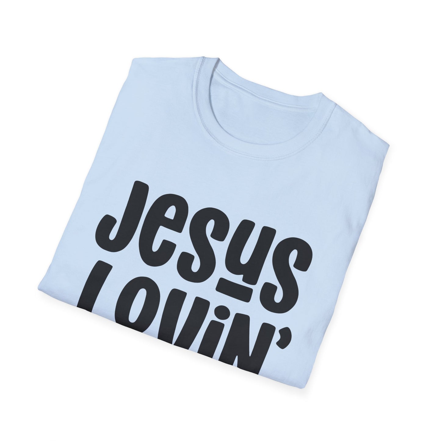 Jesus Lovin' Mama Unisex Softstyle T-Shirt | Mother's Day Gift, Christian Tee, Casual Wear, Faith-Based Fashion, Family Reunion Shirt
