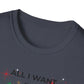 Christmas T-Shirt — "All I Want for Christmas is a Silent Night" Holiday Tee