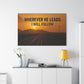 Wherever He Leads I Will Follow — Inspirational Matte Canvas Wall Art