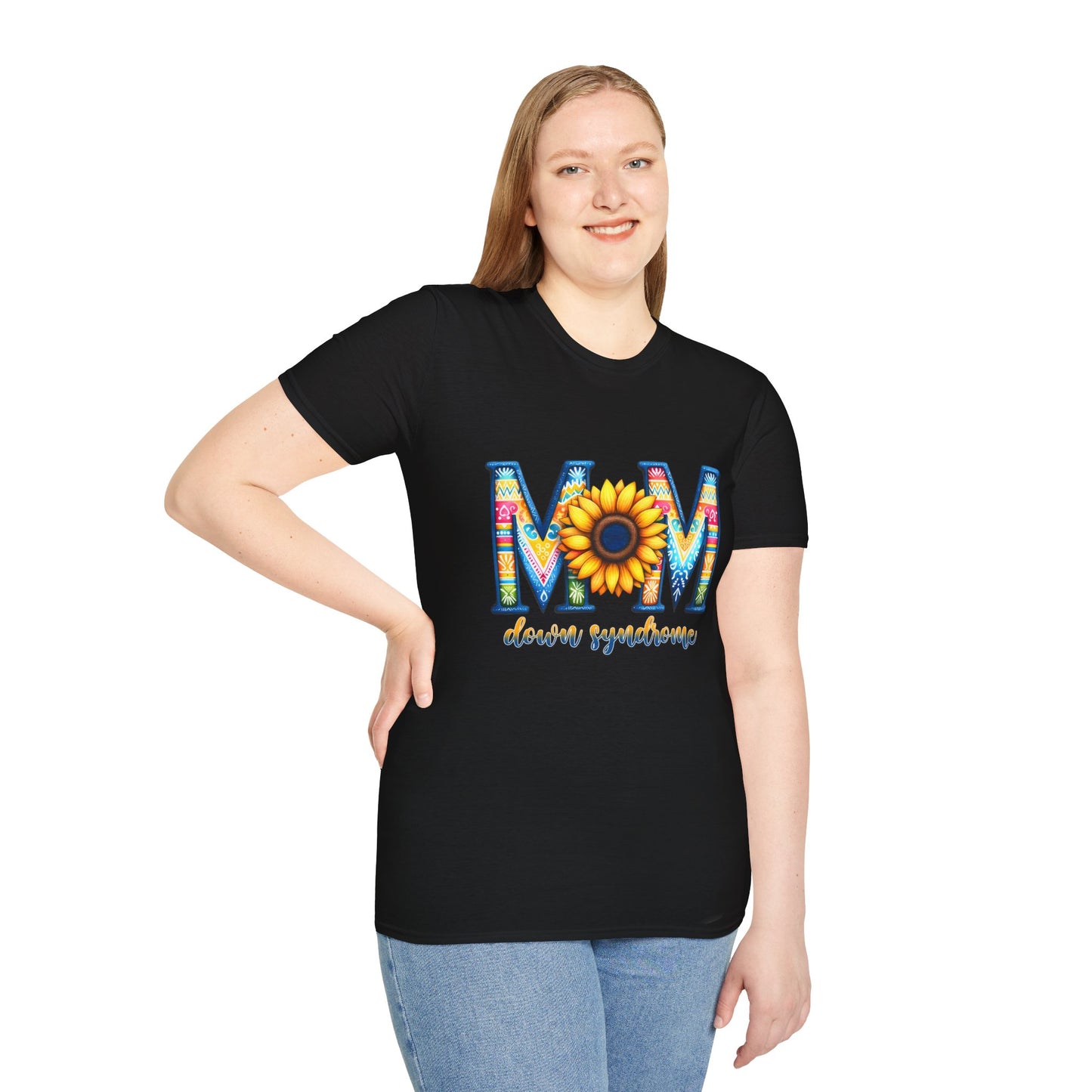 Colorful Mom Sunflower T-Shirt - Perfect Gift for Mother's Day, Birthday, Family Gatherings, Stylish Summer Wear