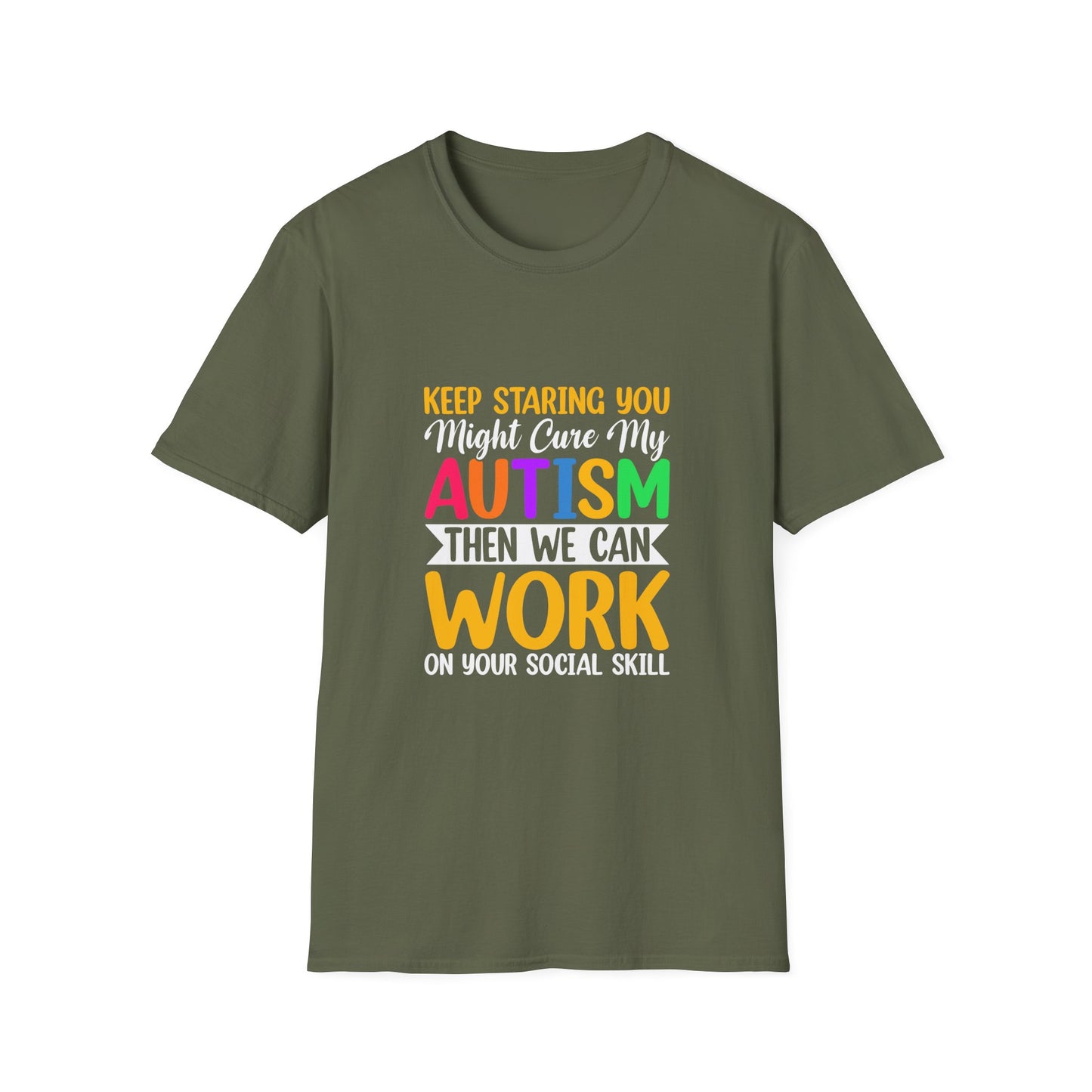Autism Awareness Tee, Comfortable Unisex T-Shirt, Social Skills Humor, Special Needs Support, Gift for Friends