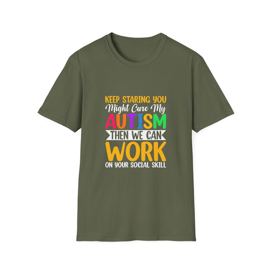 Autism Awareness Tee, Comfortable Unisex T-Shirt, Social Skills Humor, Special Needs Support, Gift for Friends