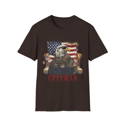 Proud Veteran Unisex T-Shirt | Patriotic Tee for Veterans, Comfortable Casual Wear, Military Appreciation Gift, Independence Day Apparel