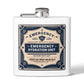 Emergency Hydration Unit Stainless Steel Flask — 6oz Novelty Hip Flask