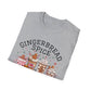 Gingerbread Spice T-Shirt, Unisex Holiday Tee, Christmas Gift, Cozy Attire, Winter Celebration, Festive Apparel