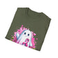 Cute Ghost Breast Cancer Awareness T-Shirt for October, Halloween Tee, Unisex Softstyle Shirt, Fall Fashion, Spooky Season