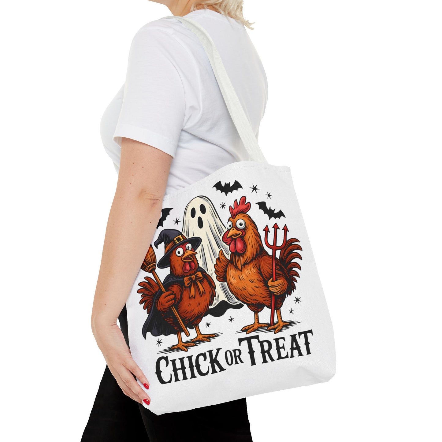 Halloween Chick or Treat Tote Bag