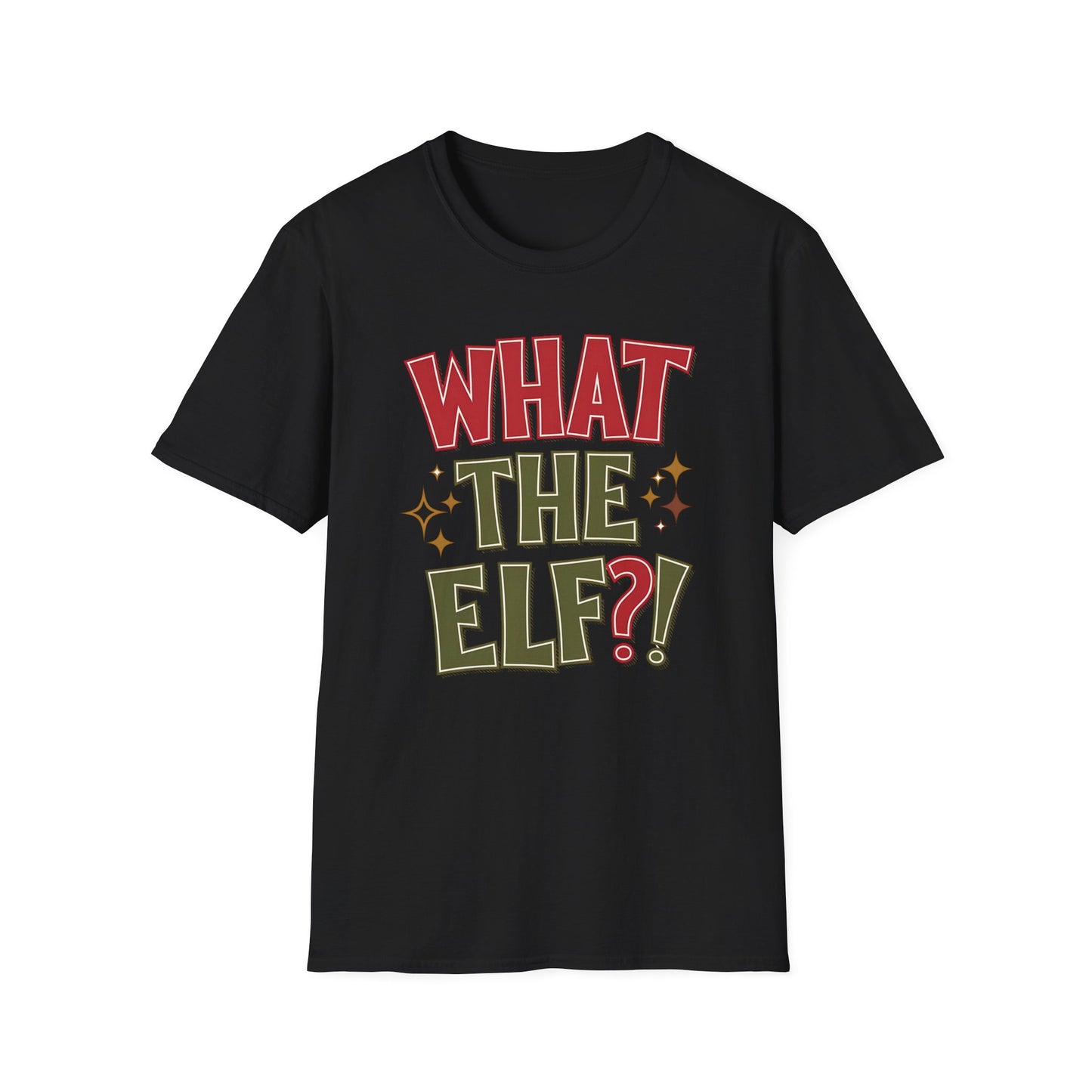 What The Elf?! Christmas T-Shirt — Funny Holiday Graphic Tee