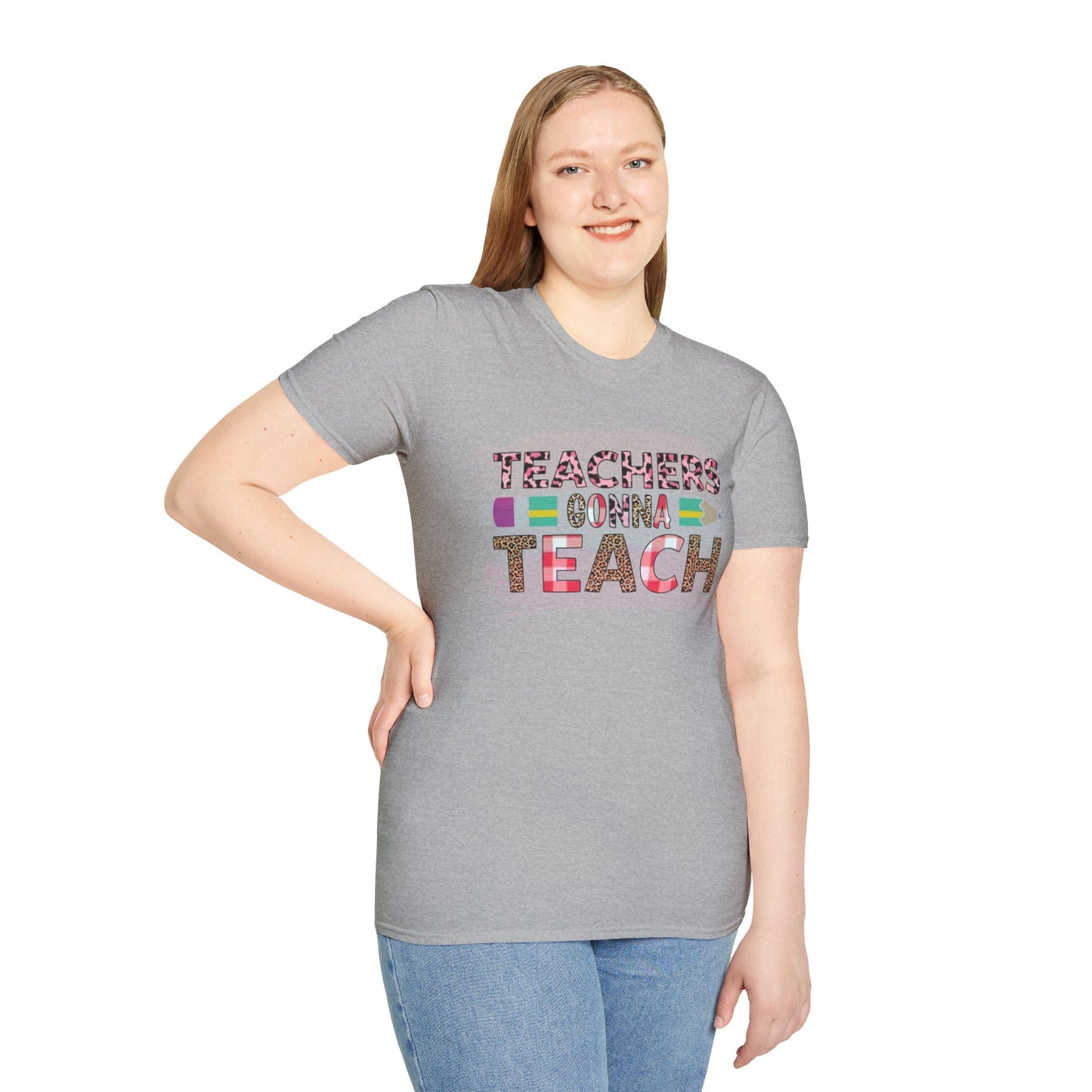 Teachers Gonna Teach Unisex Softstyle T-Shirt | Cute Teacher Gift, Back to School Tee, Classroom Apparel, Educator Shirt, Fun Teacher Outfit
