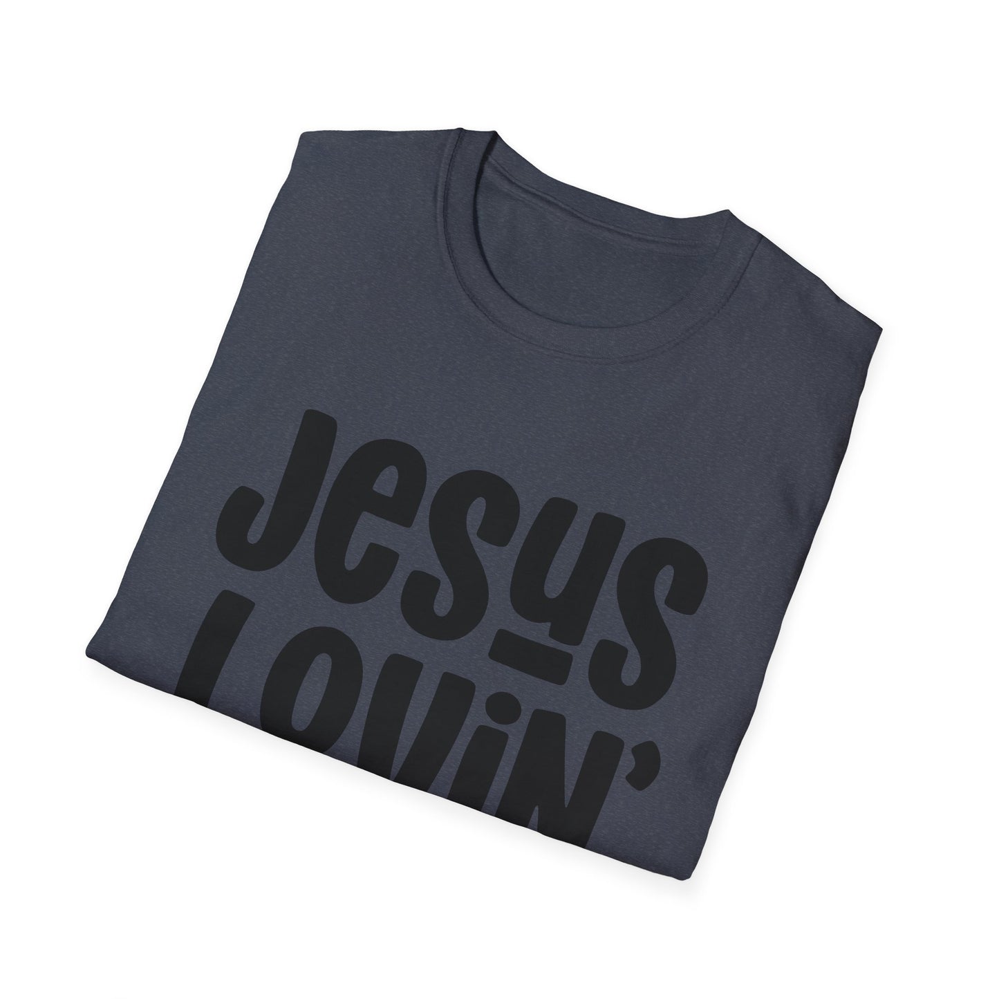 Jesus Lovin' Mama Unisex Softstyle T-Shirt | Mother's Day Gift, Christian Tee, Casual Wear, Faith-Based Fashion, Family Reunion Shirt