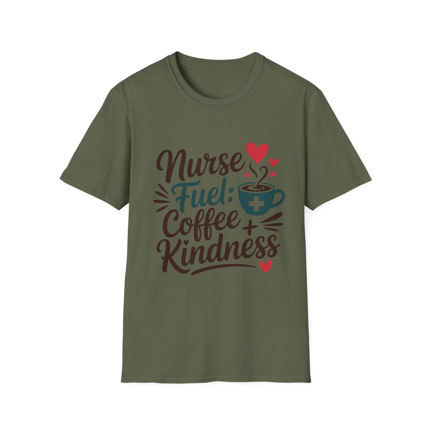 Nurse Fuel T-Shirt - Coffee and Kindness Tee, Gift for Nurses, Cute Nursing Shirt, Healthcare Apparel, Appreciation Day Outfit