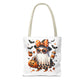 Whimsical Halloween Tote Bag, Spooky Ghost, Trick or Treat, Fall Accessories, Halloween Party Favor, Cute Autumn Decor
