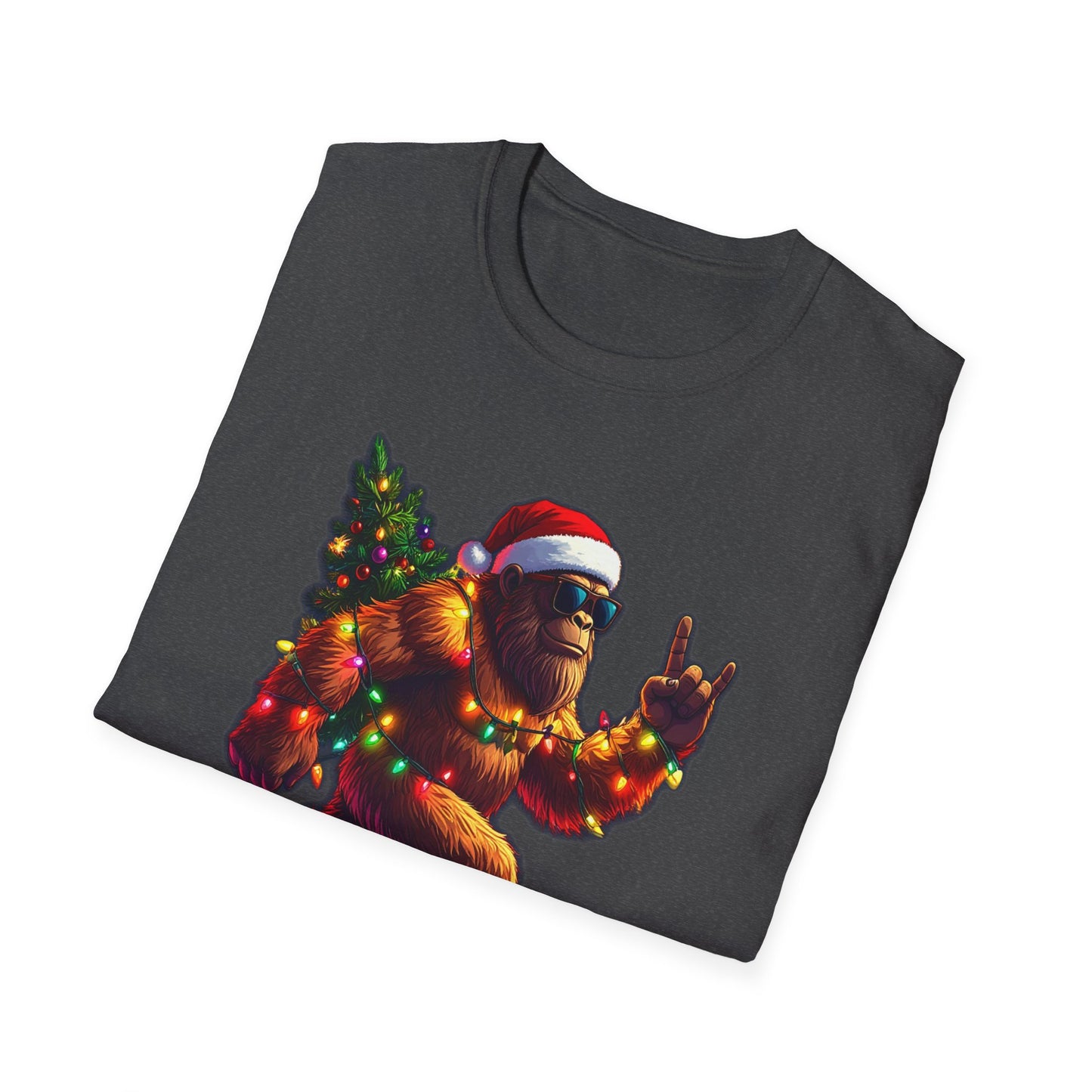 Sasquatch Christmas T-Shirt – “Sasquatchin’ Through the Snow” Holiday Tee