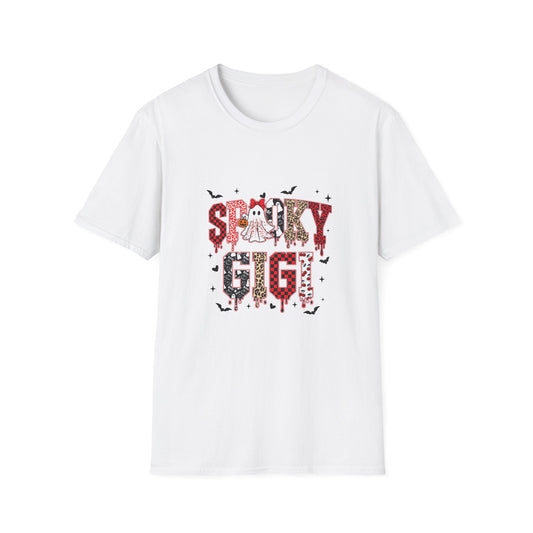 Spooky Gigi T-Shirt | Unisex Halloween Shirt, Casual Tee, Halloween Costume, Ghost Print Tee, Festive Fall Fashion