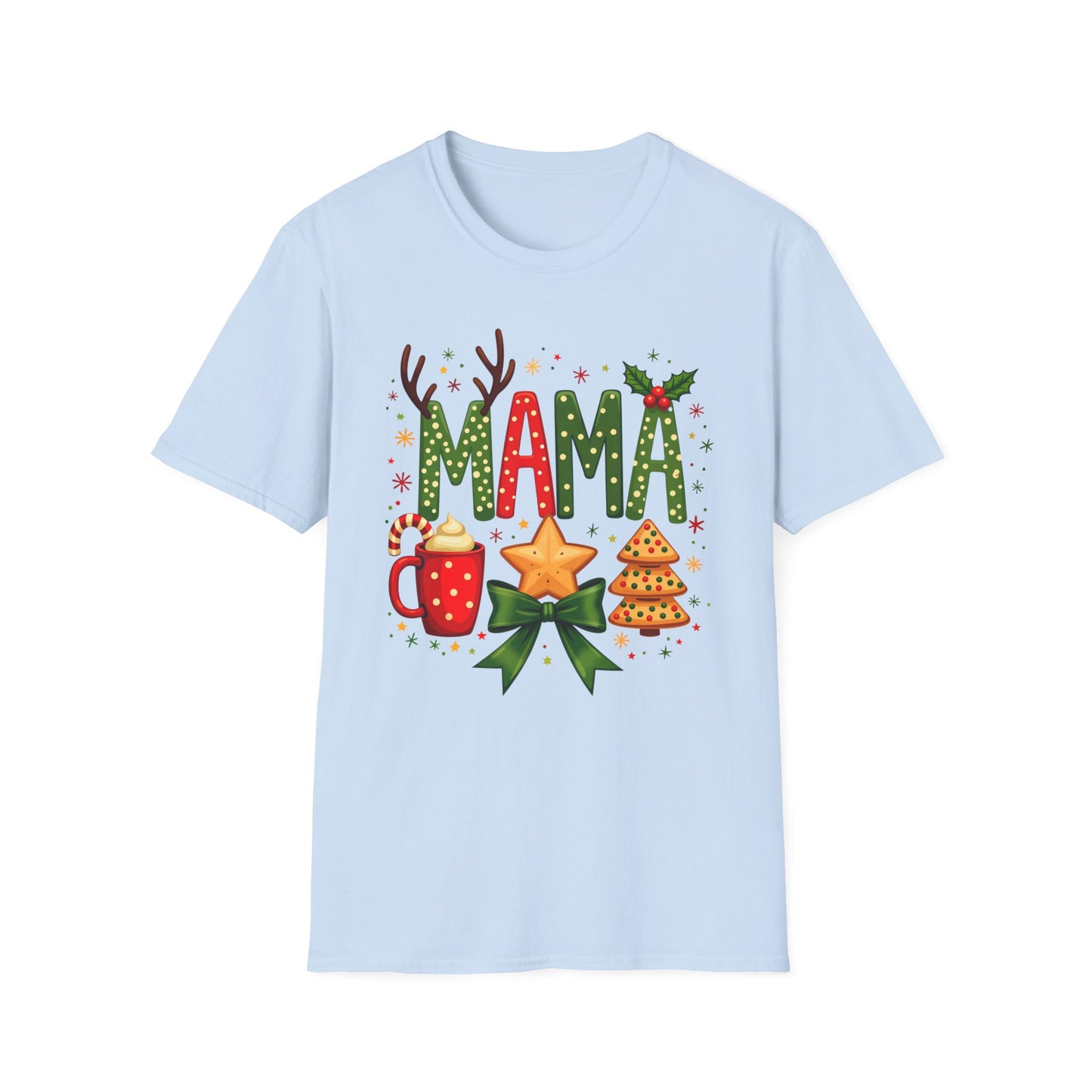 Mama Christmas T-Shirt for Holiday Cheer