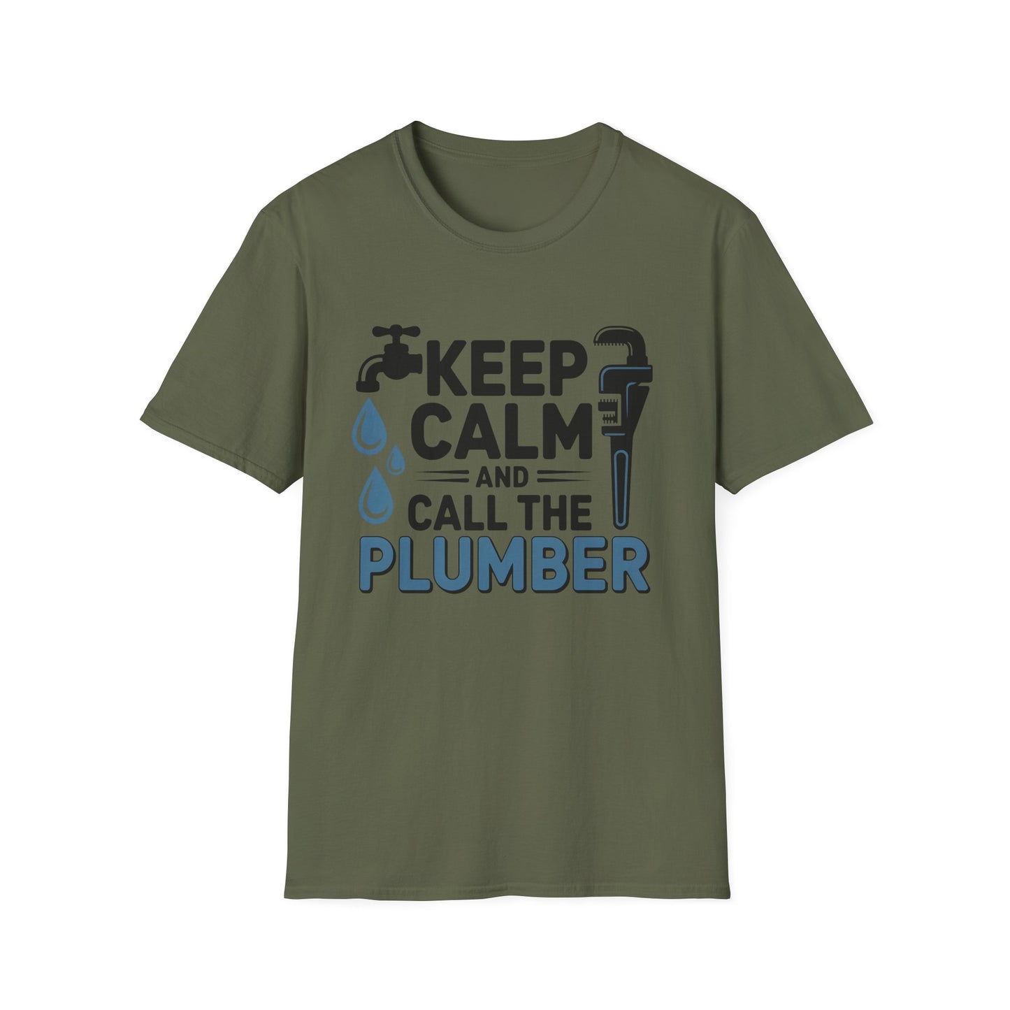 Keep Calm and Call the Plumber T-Shirt, Funny Plumbing Tee, Gift for Plumbers, Plumbing Humor Shirt, Workwear, Casual Wear, Dad Gift