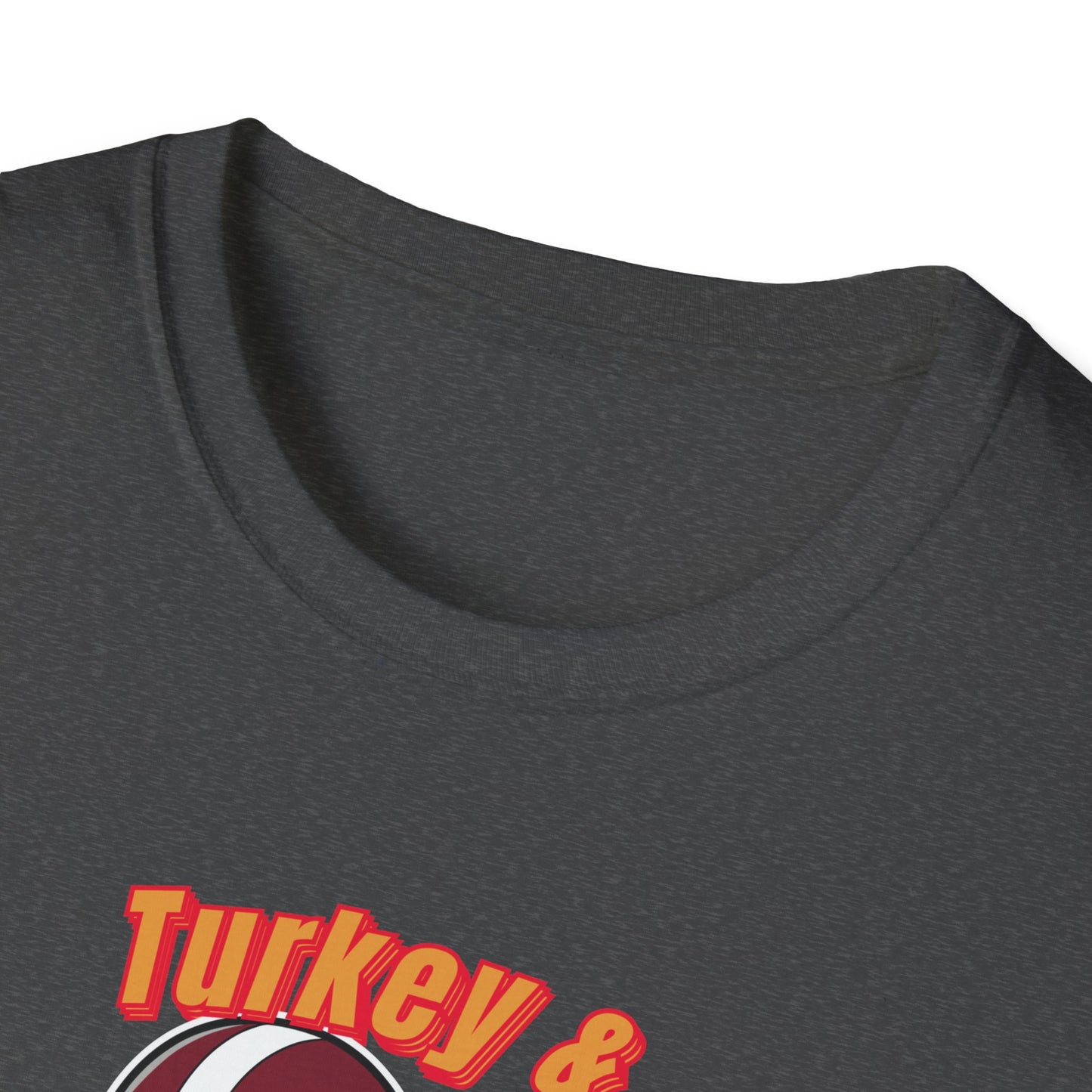 Thanksgiving Football Turkey T-Shirt - Fun Unisex Tee for Game Day