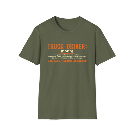 Truck Driver Definition T-Shirt | Funny Unisex Softstyle Tee for Truckers