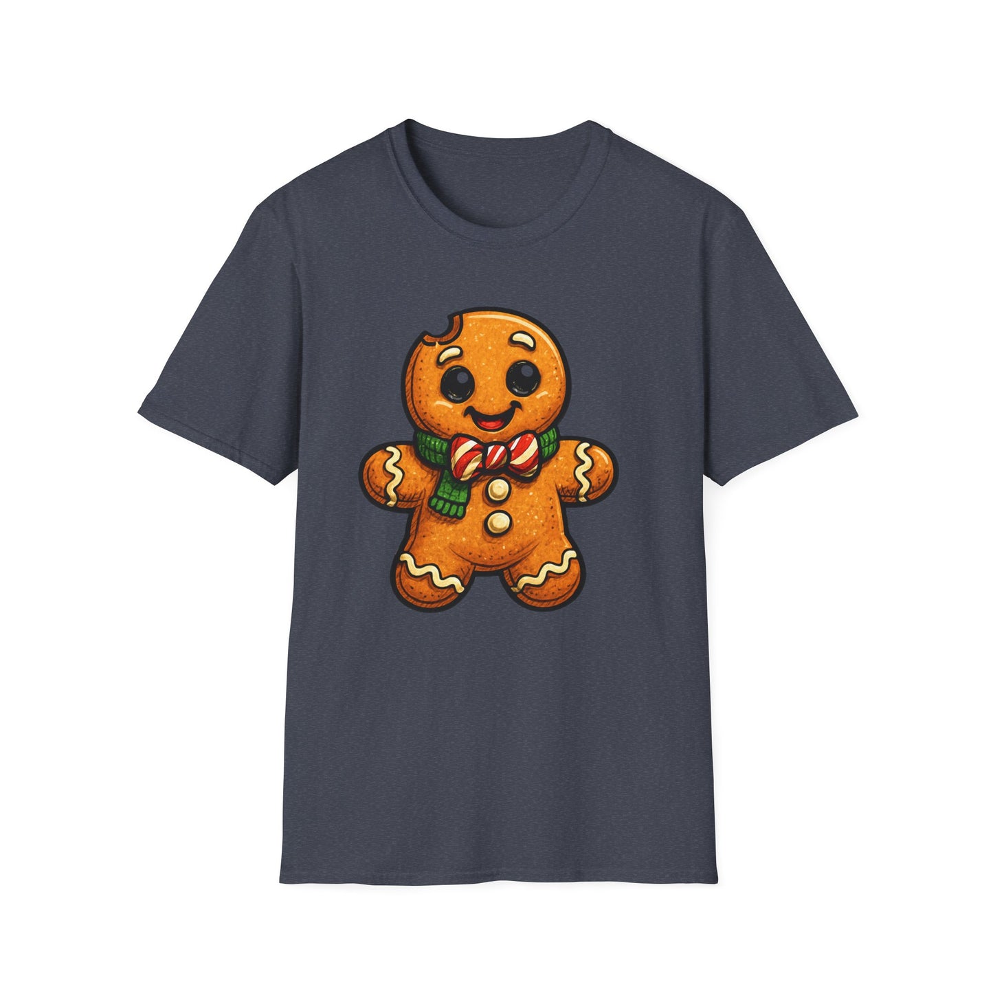 Cute Gingerbread Cookie T-Shirt, Holiday Shirt, Christmas Gift, Unisex Tee, Festive Apparel, Cozy Wear, Winter Fashion