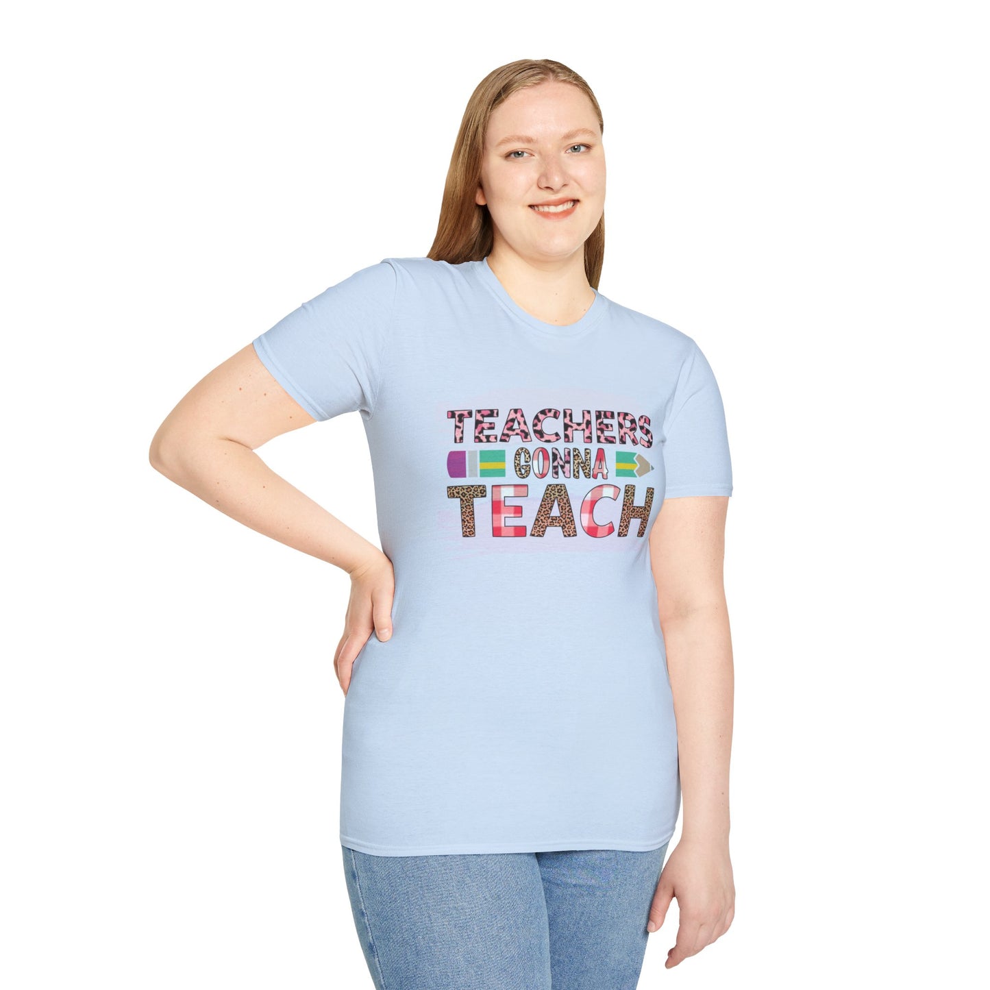 Teachers Gonna Teach Unisex Softstyle T-Shirt | Cute Teacher Gift, Back to School Tee, Classroom Apparel, Educator Shirt, Fun Teacher Outfit