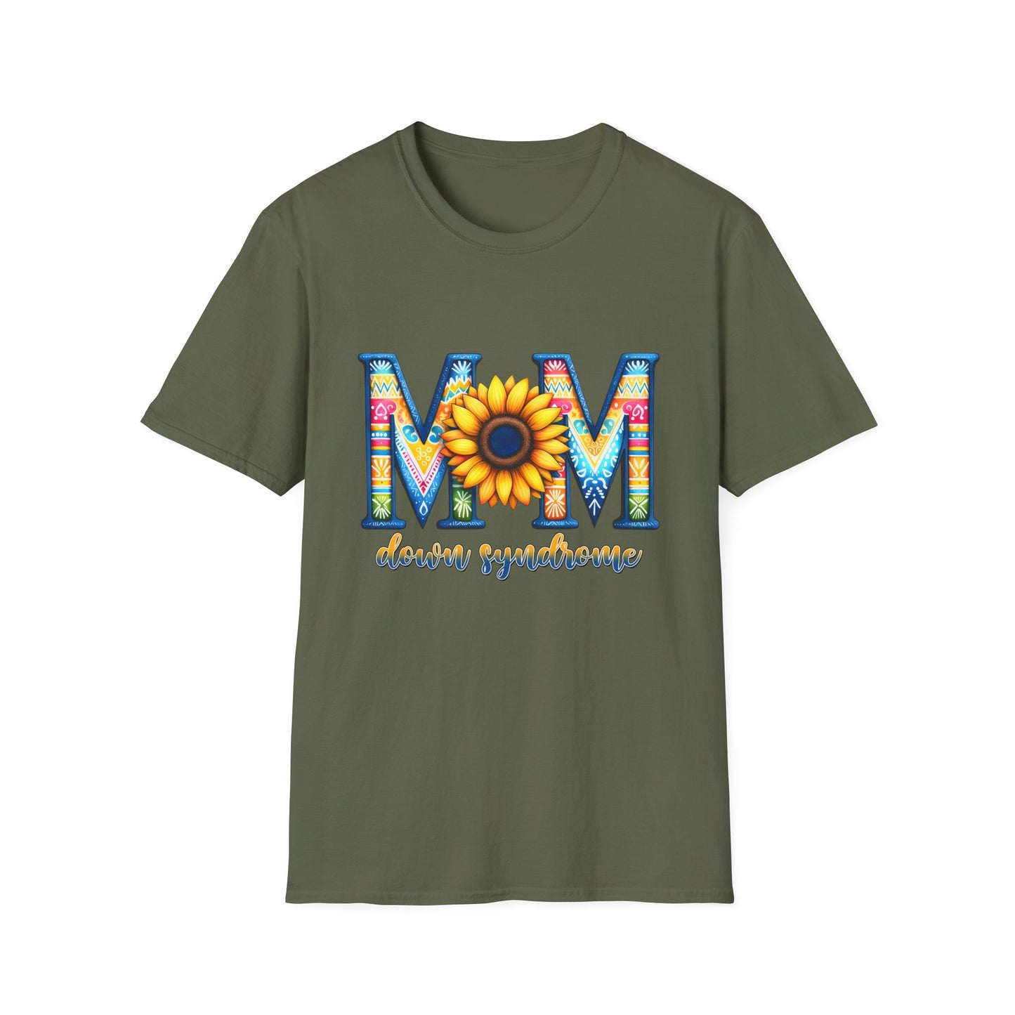 Colorful Mom Sunflower T-Shirt - Perfect Gift for Mother's Day, Birthday, Family Gatherings, Stylish Summer Wear