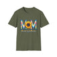 Colorful Mom Sunflower T-Shirt - Perfect Gift for Mother's Day, Birthday, Family Gatherings, Stylish Summer Wear
