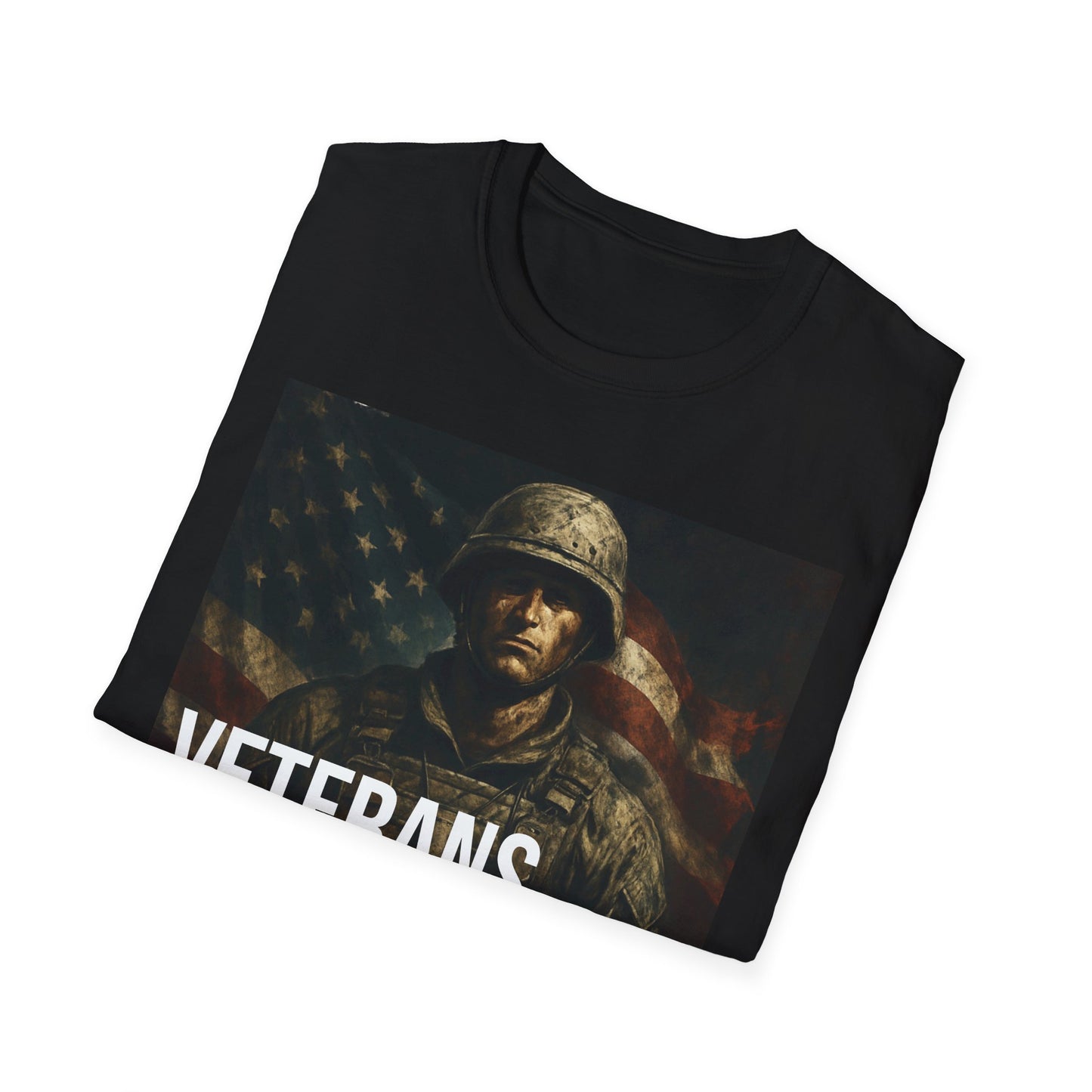 Veterans Before Politics Unisex Softstyle T-Shirt, Military Apparel, Veteran Pride Tee, Unisex Graphic Tee, Patriotic Gift