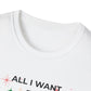 Christmas T-Shirt — "All I Want for Christmas is a Silent Night" Holiday Tee