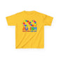 Colorful Autism Awareness Kids Tee, Bright Rainbow Tee, Support, Understand, Love, Gift for Autism Month, Kids Apparel