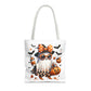 Whimsical Halloween Tote Bag, Spooky Ghost, Trick or Treat, Fall Accessories, Halloween Party Favor, Cute Autumn Decor