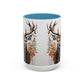 Deer Floral Accent Coffee Mug — Autumn Stag 11/15oz