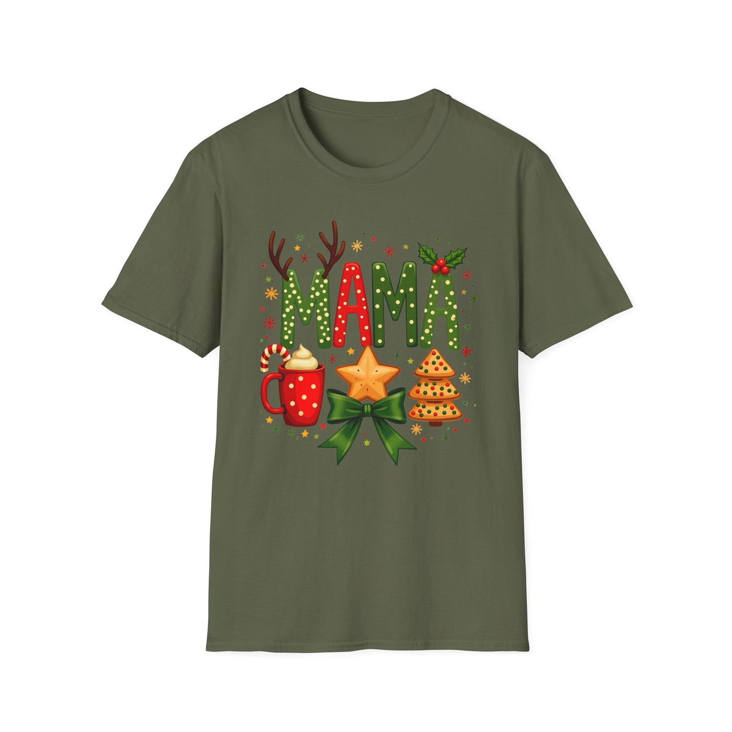 Mama Christmas T-Shirt for Holiday Cheer