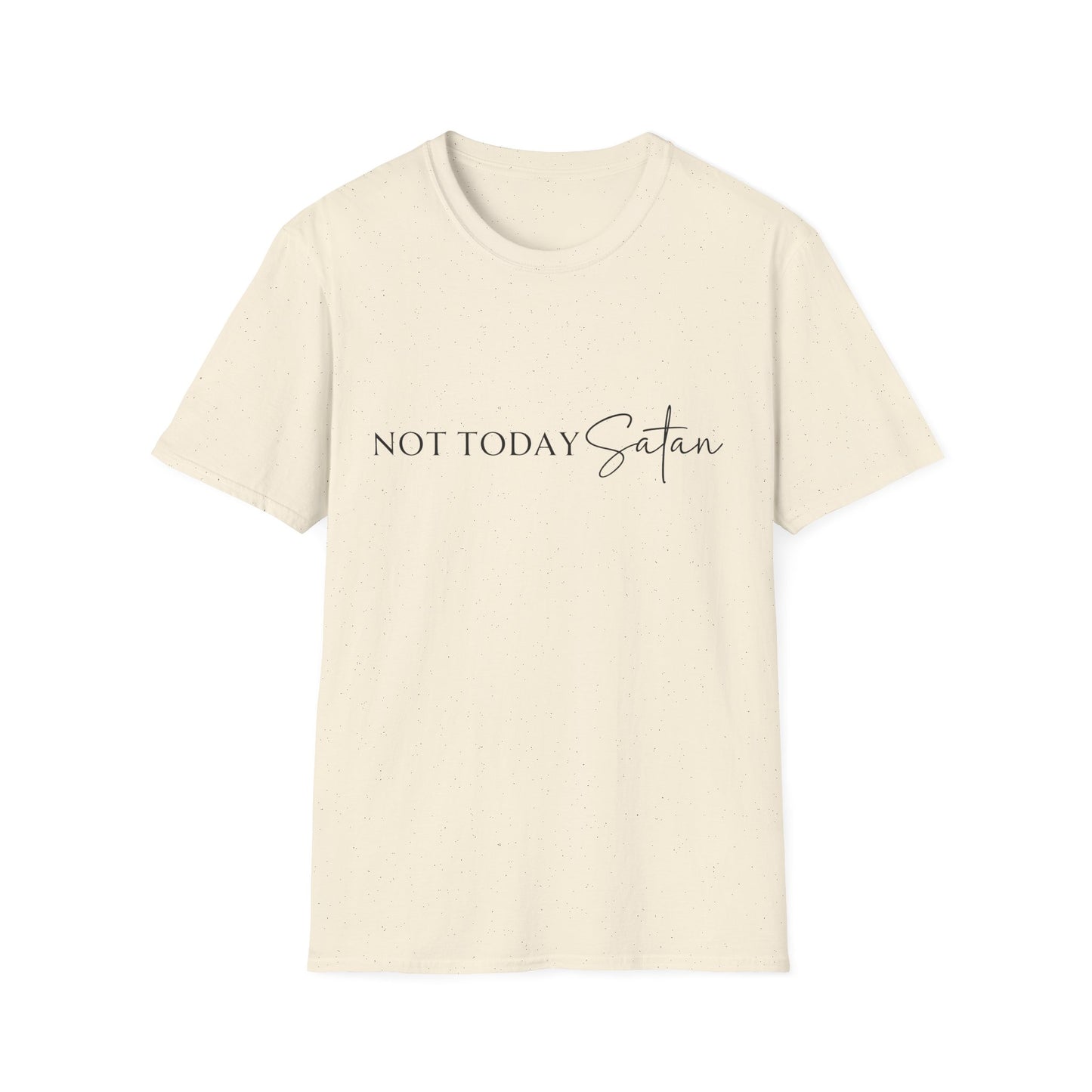 Not Today Satan Unisex Softstyle T-Shirt, Fun Casual Tee, Gift for Sarcastic Friends, Everyday Wear, Trendy Statement Shirt