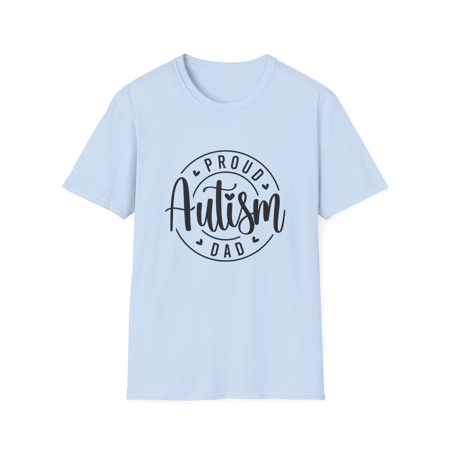 Proud Autism Dad T-Shirt | Unisex Softstyle Tee, Gift for Dads, Autism Awareness Apparel, Family Day, Special Needs Clothing