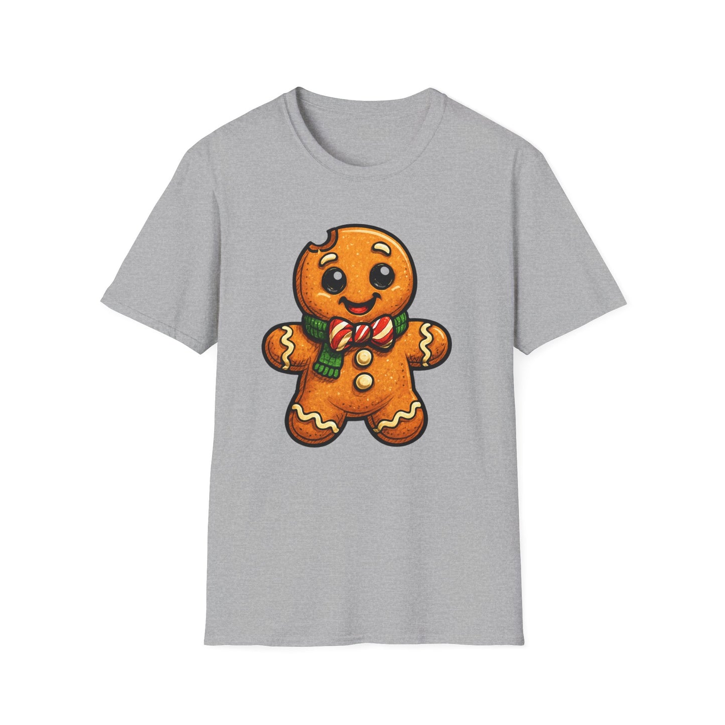 Cute Gingerbread Cookie T-Shirt, Holiday Shirt, Christmas Gift, Unisex Tee, Festive Apparel, Cozy Wear, Winter Fashion