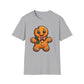 Cute Gingerbread Cookie T-Shirt, Holiday Shirt, Christmas Gift, Unisex Tee, Festive Apparel, Cozy Wear, Winter Fashion