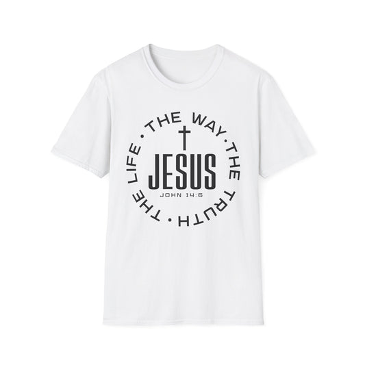 Jesus John 14:6 T-Shirt — The Way, The Truth, The Life Christian Tee