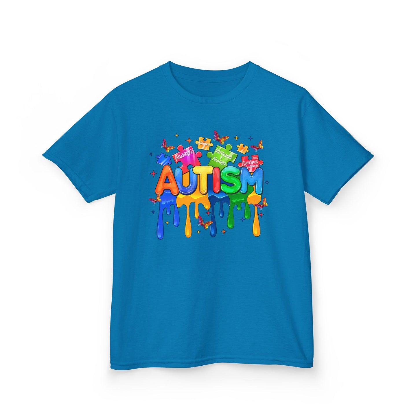 Colorful Autism Awareness Kids Tee, Autism Support T-Shirt, Kids Educational Apparel, Fun Children's Gifts, Family Awareness Shirt