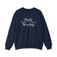Made to Worship Sweatshirt - Psalm 92 Christian Crewneck