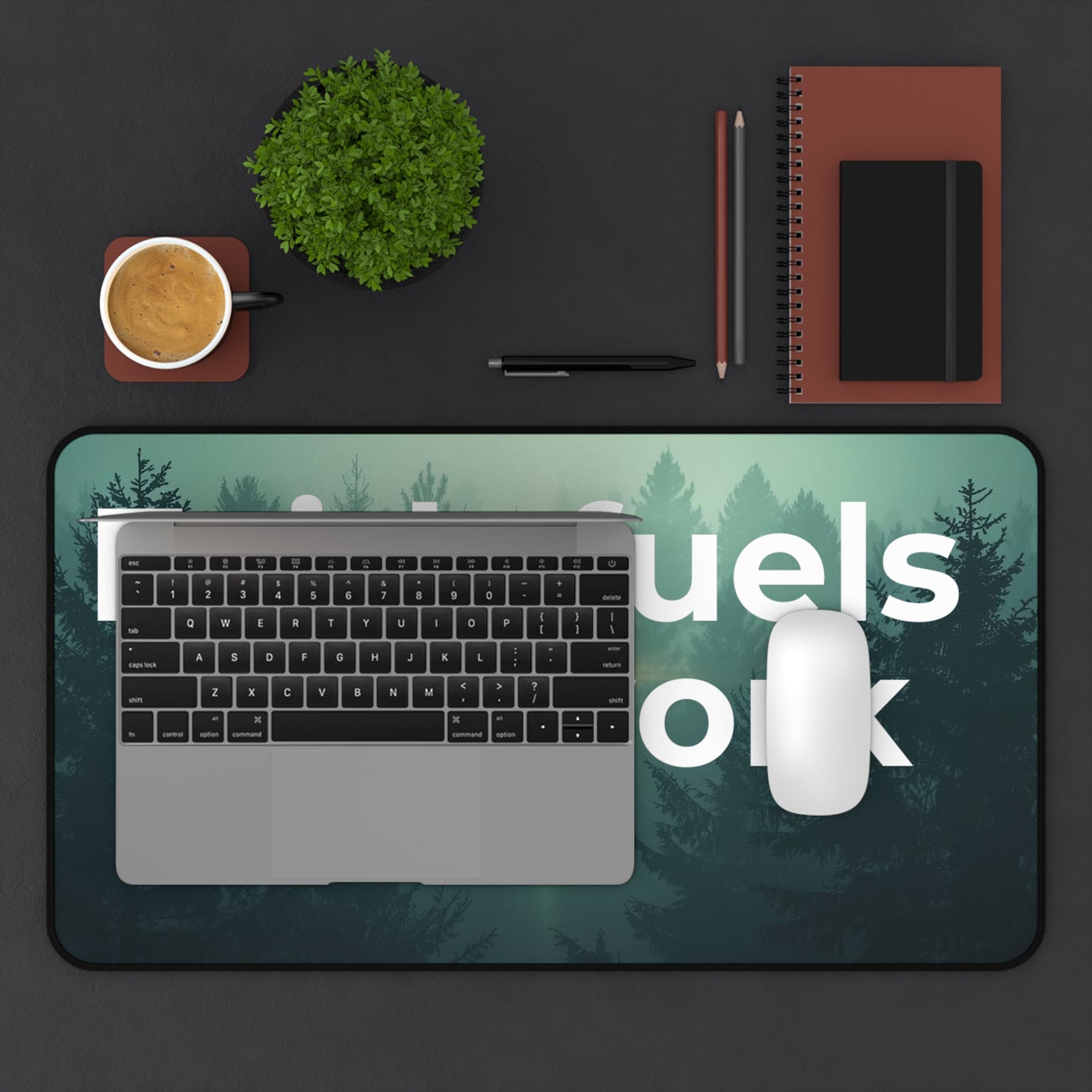 Faith Fuels My Work Desk Mat — Inspirational Christian Office Mouse Pad