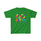 Colorful Autism Awareness Kids Tee, Bright Rainbow Tee, Support, Understand, Love, Gift for Autism Month, Kids Apparel