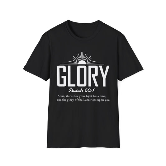 Inspirational T-Shirt - 'Glory' Isaiah 60:1 Shirt, Christian Apparel, Faith T-Shirt, Gift for Her, Meaningful Quote Tee