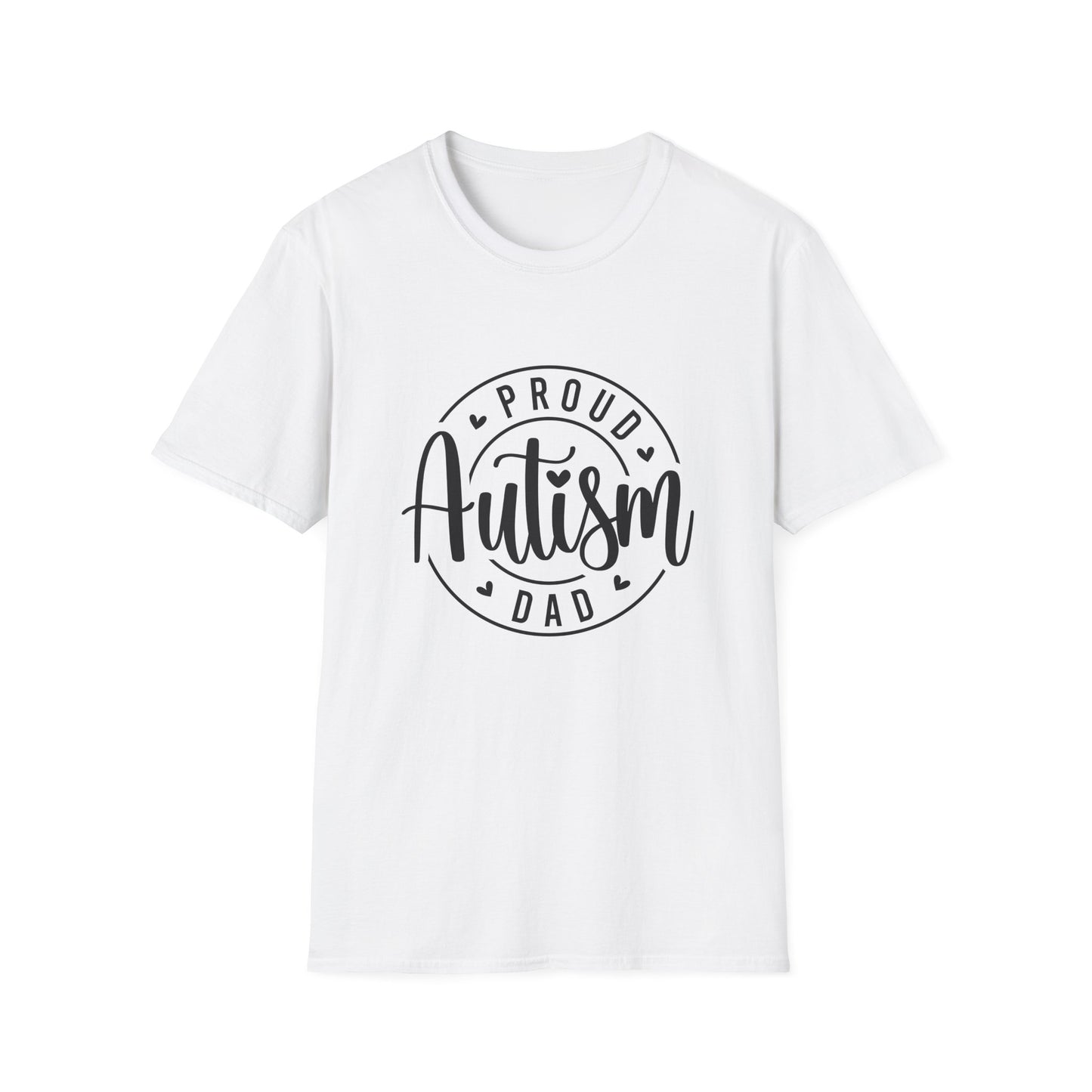 Proud Autism Dad T-Shirt | Unisex Softstyle Tee, Gift for Dads, Autism Awareness Apparel, Family Day, Special Needs Clothing