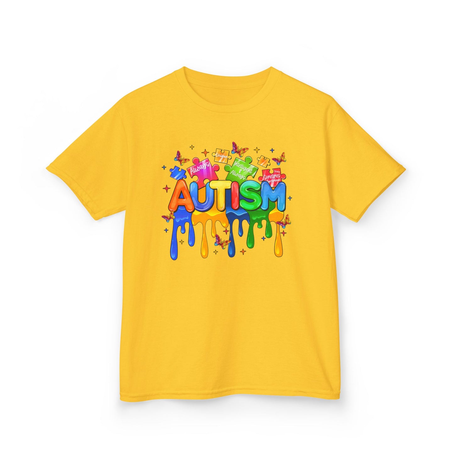 Colorful Autism Awareness Kids Tee, Autism Support T-Shirt, Kids Educational Apparel, Fun Children's Gifts, Family Awareness Shirt